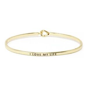 " I LOVE MY LIFE" INSPIRATIONAL MESSAGE BRACELET